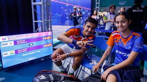 Abhay Singh, Anahat Singh Win Bronze Medal After Losing Squash Mixed ...