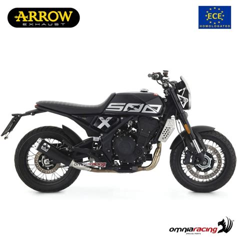 Arrow Exhaust Rebel Slip On Steel Dark Approved For Brixton Crossfire