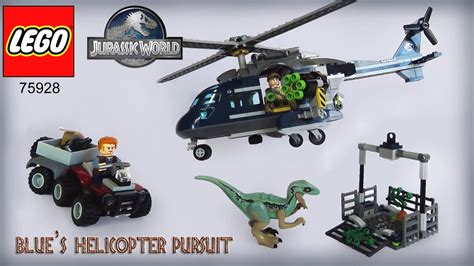 Lego Jurassic World Blues Helicopter Pursuit Set 75928 Build Instructions World Fallen