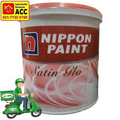 Jual Nippon Satin Glo Cat Tembok Interior Tinting Warna Muda Liter