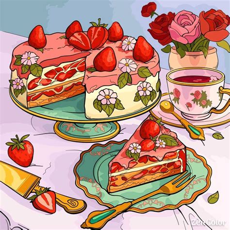 Pin By Luciana On Zen Color Food Illustration Art Cute Art Styles