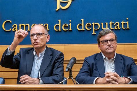 Letta e Calenda mai così lontani Aiuti la Destra e lui risponde