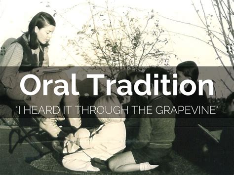 Oral Tradition by Emily Geldmeier