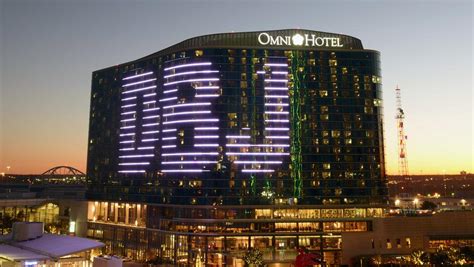 Dallas Business Journal in the Omni Hotel Dallas lights - Dallas Business Journal