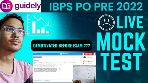 Ibps Po Pre 2022 Live Mock Test Guidely Ibpspo Ibpspopre