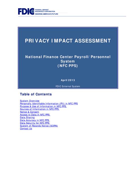 Fillable Online National Finance Center Payroll Personnel Fax Email