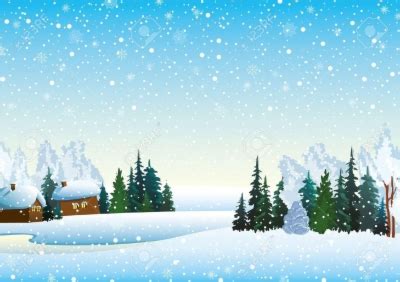 snowy winter scene clipart - Clip Art Library