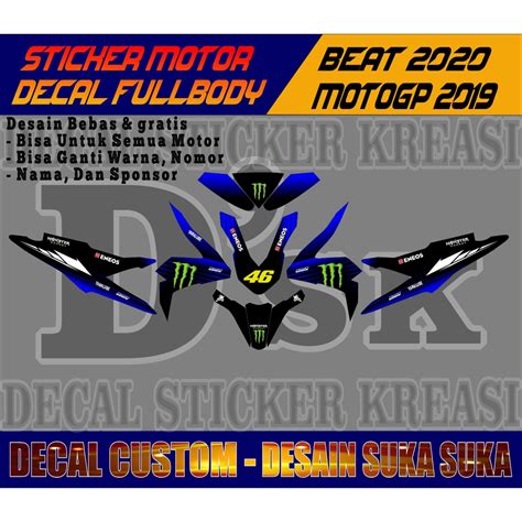 Jual Decal Beat Fi Street Esp New Dekal Full Body Deluxe Honda