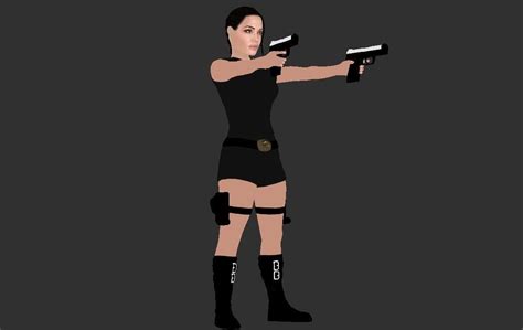 Fichier Stl Lara Croft Tomb Raider Jolie Pr Te Pour L Impression D En