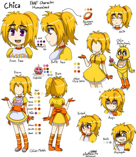 Chica Fnaf Humanized By Adrikoneko Mizuiro By Adrikoneko Mizuiro On