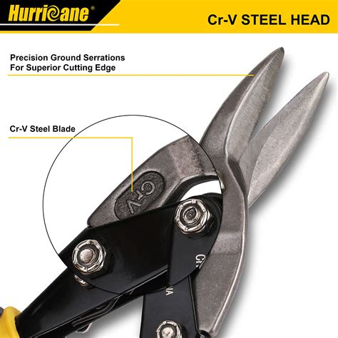 Hurricane 3 Pc Aviation Tin Snips Set Metal Cutter Shear For Cut Sheet Metal