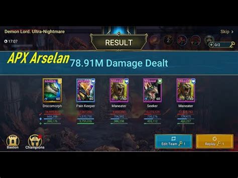 Rsl Apx Arselan Bat Eater Keys Unm Clan Boss Spirit Affinity