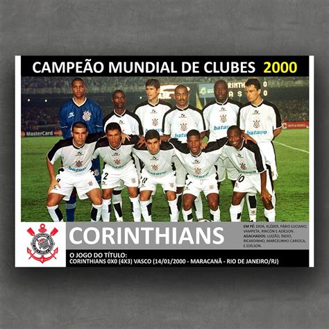 Corinthians Campe O Mundial Poster X Cm Mdf Shopee Brasil