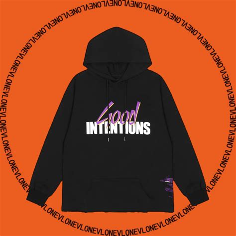 Vlone X Nav Good Intentions Doves Hoodie Black Vlone