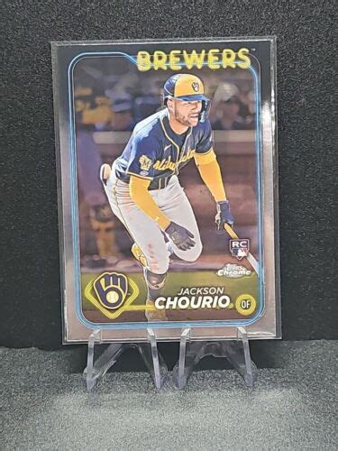 Topps Chrome Jackson Chourio Rookie Rc Base Milwaukee Brewers