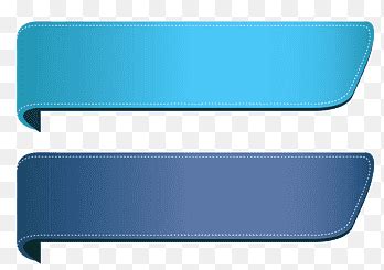 Blue Banners Set Two Teal And Gray Straps Angle Rectangle Png Pngegg