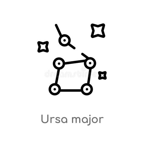 Icono Importante Del Vector De Ursa Del Esquema L Nea Simple Negra