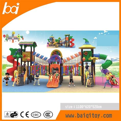 China Daycare Plastic Toy Park Outdoor Playground Equipment With Slide Buy Outdoor Playground