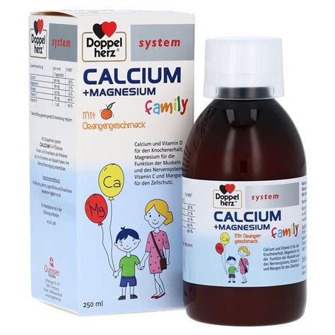 DOPPELHERZ Calcium Magnesium family system flüssig 250 Milliliter