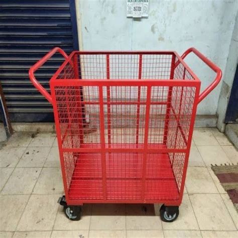 Mild Steel Cage Trolley Load Capacity Kg Kg At Rs In