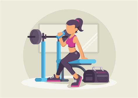 Stylish Fitness Trainer In The Gym Vector Art At Vecteezy