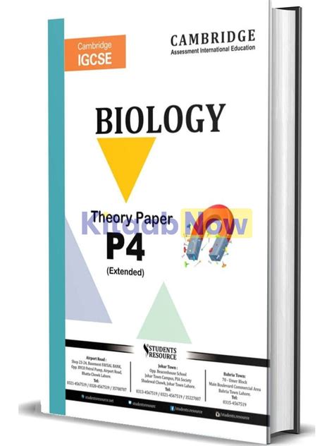 IGCSE Biology 0610 Paper 4 Yearly 2018 2023 KitaabNow