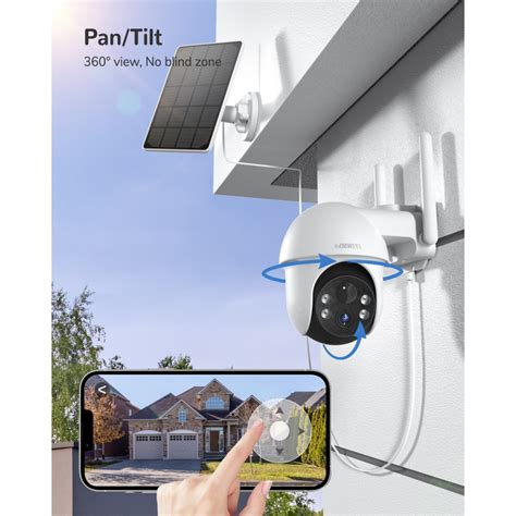 Deatti Mp Security Cameras Outdoor Solar Security Camera Wireless