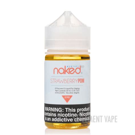 Naked Vape Juice Menthol Strawberry Pom Broadway Smoke Shop