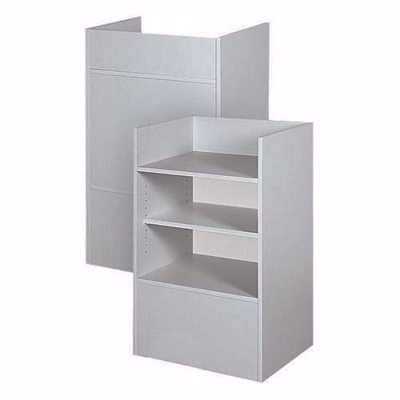 Well Top Register Stand RTA Gray Display Warehouse Retail Fixtures