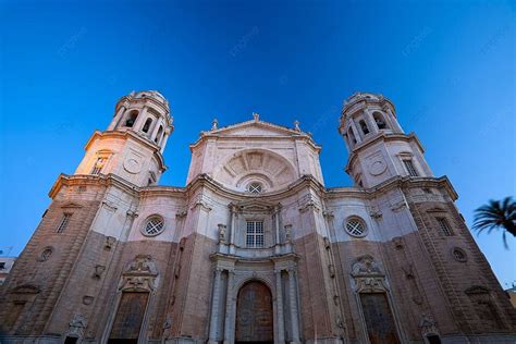 Cathedral Of Cadiz Cityscape Medieval History Photo Background And ...