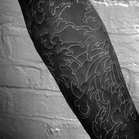 60 Blackout Tattoo Sleeve Designs For Men Solid Black Ink Ideas