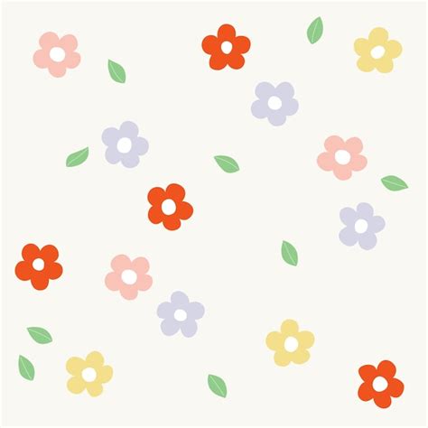 Premium Vector Spring Flower Pattern Vector Illustration