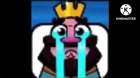 Clash Royale Crying King Emote Bass Boosted Youtube