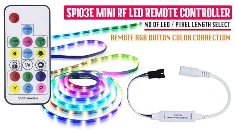 Sp E Mini Rf Led Remote Controller For Dc V V Ws And Ws B