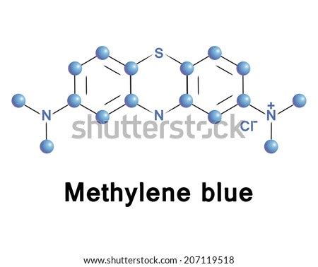 Methylene Blue Chemical Compound Molecular Structure Stock Vector 207119518 - Shutterstock