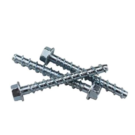 Hex Flange Head Masonry Screw Bolts Concrete Screw Anchor Masonry