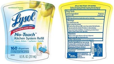 Lysol Disinfectant Spray Ingredients Label - Cool Product ...