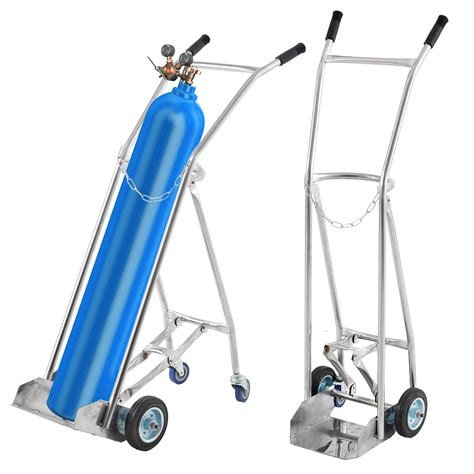 Buy Oxygen Tank Cart Dolly With Retractable Wheels Propane Tank Cart