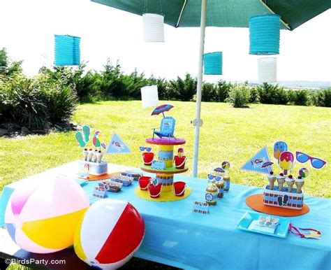 Pool Party Ideas & Kids Summer Printables | Pool birthday party, Pool party themes, Pool party ...