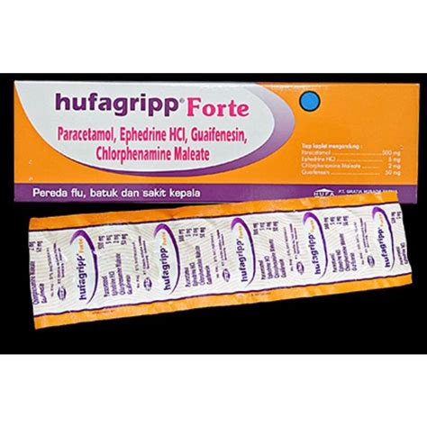 Jual Hufagrip Forte Kaplet Obat Pnaas Demam Flu Dan Batuk Pilek