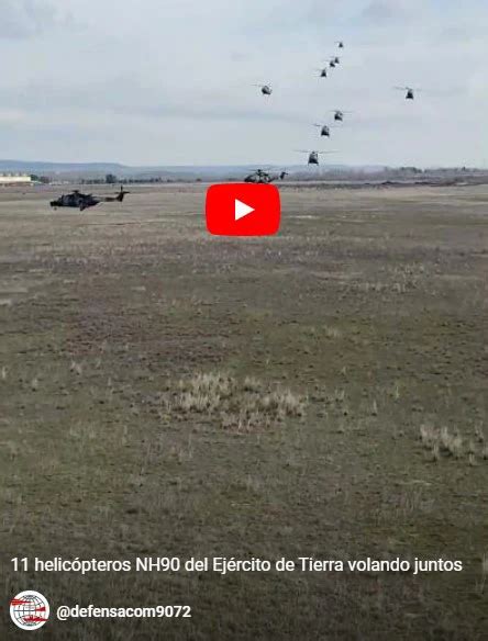 Espectacular imagen 11 NH90 del Ejército de Tierra volando juntos