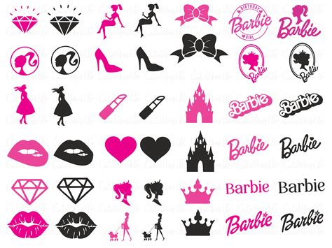 Barbiiie Svg Baaarbie Silhouette Barrrbie Doll Svg Barbbie Etsy