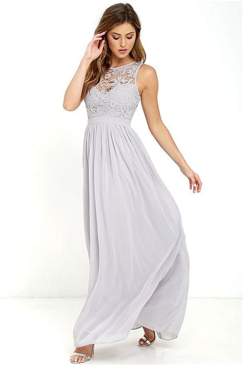 So Far Gown Grey Lace Maxi Dressat Lulus Grey Lace Maxi Dress