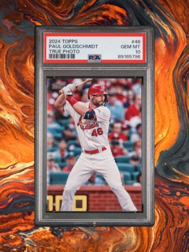 2024 Topps Series 1 Paul Goldschmidt PSA GEM MINT 10 True Photo POP 1