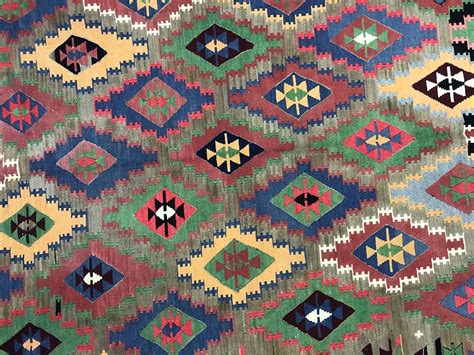 Aztec Authentic Kilim Rug Turkish Kilim Rug Vintage Handmade Etsy