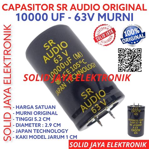 Jual Capasitor Elco Uf V Sr Audio Asli Murni Uf Mikro