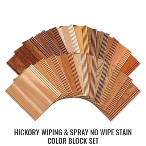 Hickory Wiping And Spray No Wipe Stains Color Block Set Walzcraft