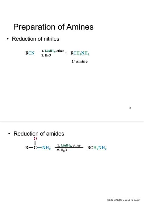 Solution Preparation Of Amines Studypool