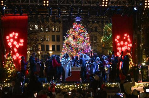 Boston Common Celebrates Various Festivities During Holiday Tree Lighting