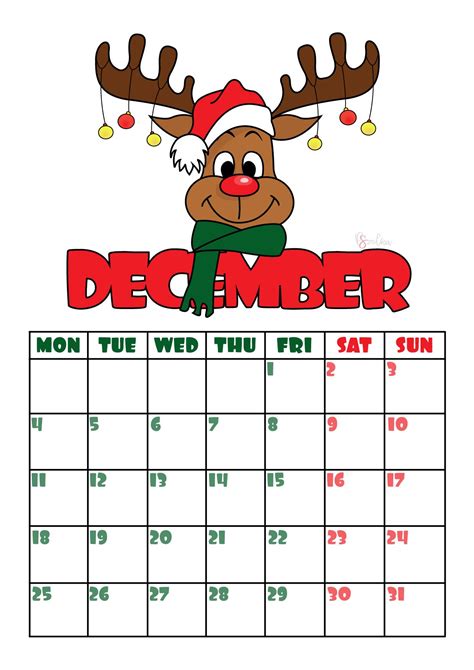 Show Me The Month Of December Calendar Printable Word Searches